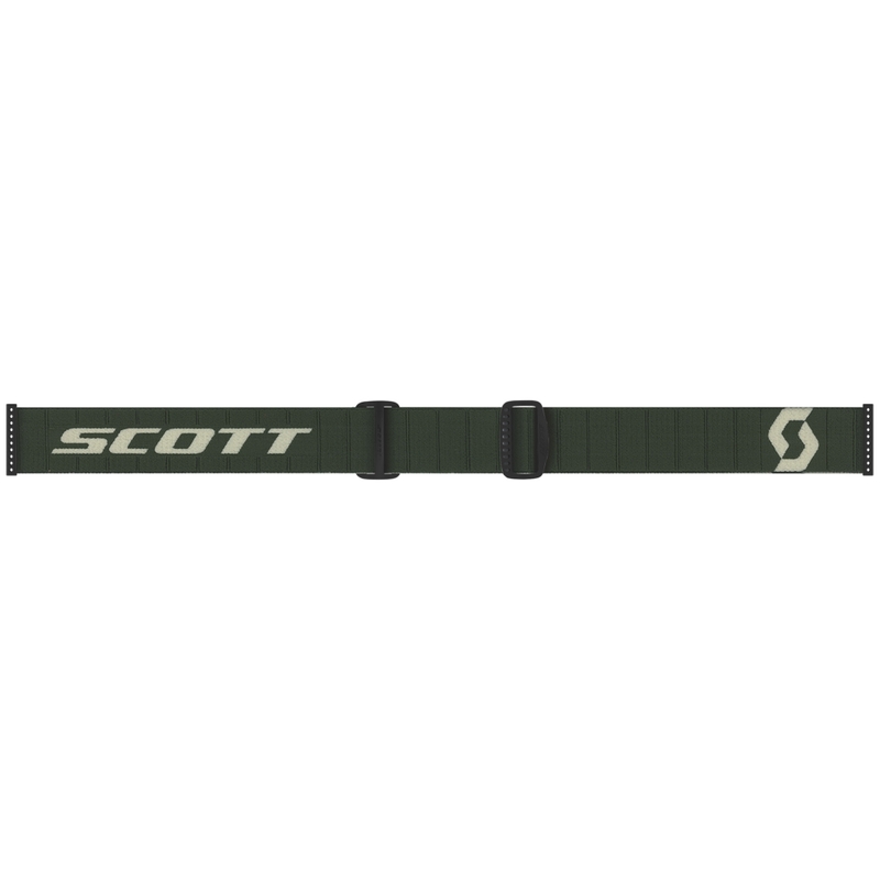 Occhiali da motocross SCOTT Fury Enduro color kaki con plexiglass trasparente