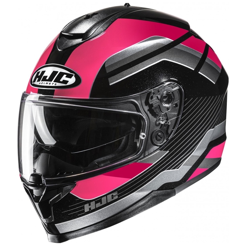 Casco moto integrale HJC C70N Belis MC8 nero-rosa