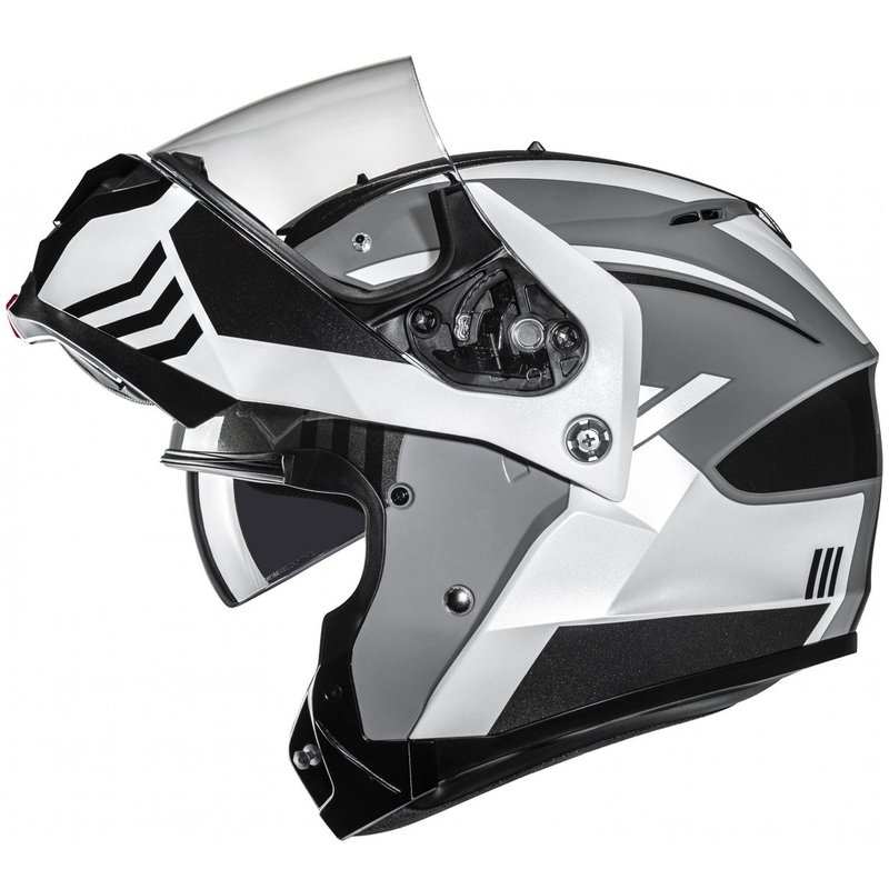 Casco moto flip-up HJC C91N Kaon MC5 grigio-nero-bianco