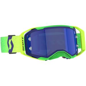 Occhiali Motocross SCOTT Prospect 2.0 AMP Viola-Giallo Fluo con Plexiglass specchiato Blu