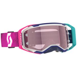 Occhiali motocross SCOTT Prospect 2.0 AMP blu-rosa con plexiglass rosa