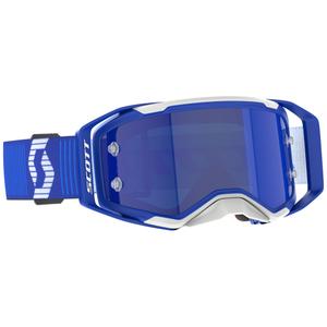 Occhiali motocross SCOTT Prospect 2.0 blu-bianco con vetro a specchio blu