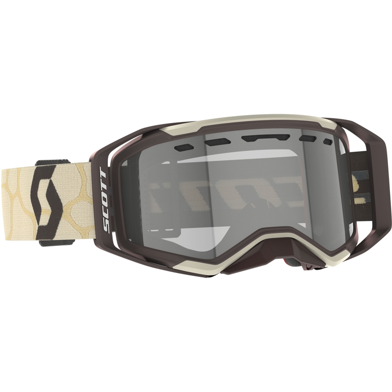 Occhiali motocross SCOTT Prospect 2.0 Enduro LS beige-marrone con plexiglass fotosensibile