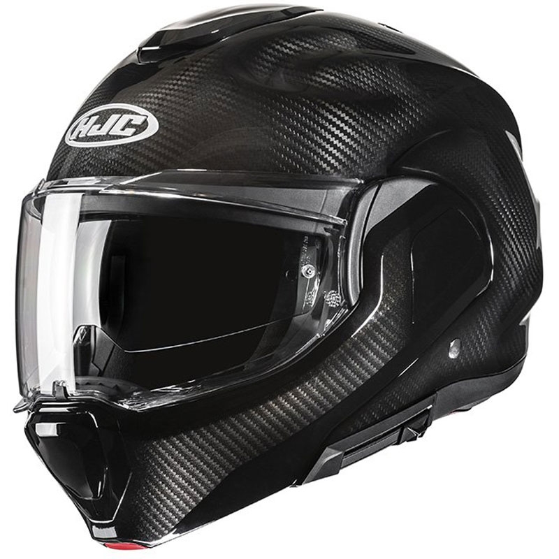 Casco moto apribile HJC F100 Carbon nero