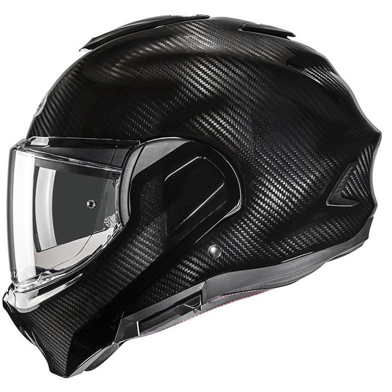 Casco moto apribile HJC F100 Carbon nero
