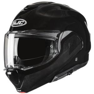 Casco moto apribile HJC F100 Solid nero metallizzato