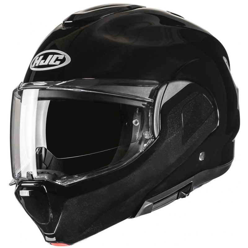 Casco moto apribile HJC F100 Solid nero metallizzato