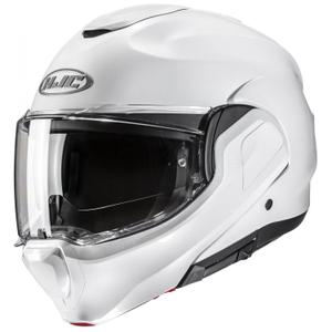 Casco moto apribile HJC F100 Solid bianco perla
