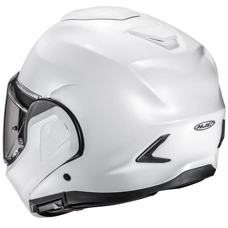 Casco moto apribile HJC F100 Solid bianco perla