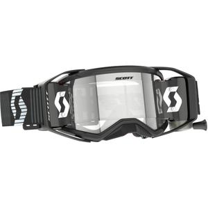 Occhiali motocross SCOTT Prospect 2.0 Super WFS nero-bianco con plexiglass trasparente