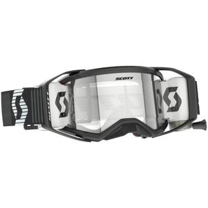 Occhiali motocross SCOTT Prospect 2.0 WFS nero-bianco con plexiglass trasparente