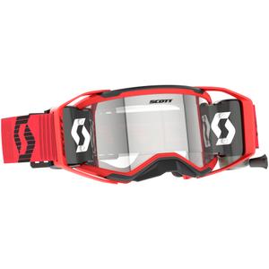 Occhiali motocross SCOTT Prospect 2.0 WFS rosso-nero con plexiglass trasparente