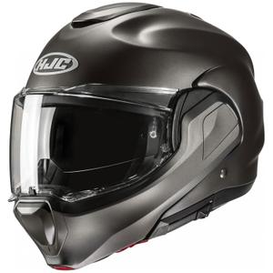 Casco moto apribile HJC F100 Solid Semi nero-titanio