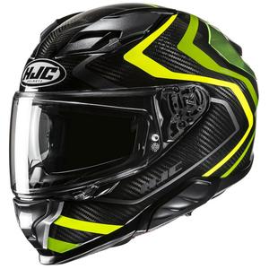 Casco integrale da moto HJC F71 Carbon Nevio MC3H nero-verde fluo