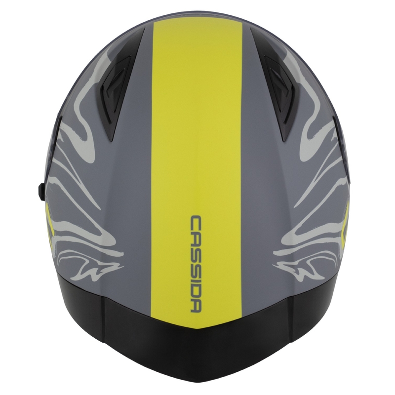 Casco integrale Cassida Orbit Multivers grigio opaco-giallo fluo-nero