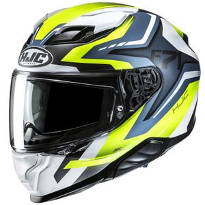 Casco integrale da moto HJC F71 Fes MC3HSF bianco-giallo fluo