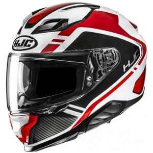 Casco integrale da moto HJC F71 Tozz MC1 bianco-rosso-nero