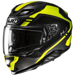 Casco integrale da moto HJC F71 Tozz MC3H nero-giallo fluo