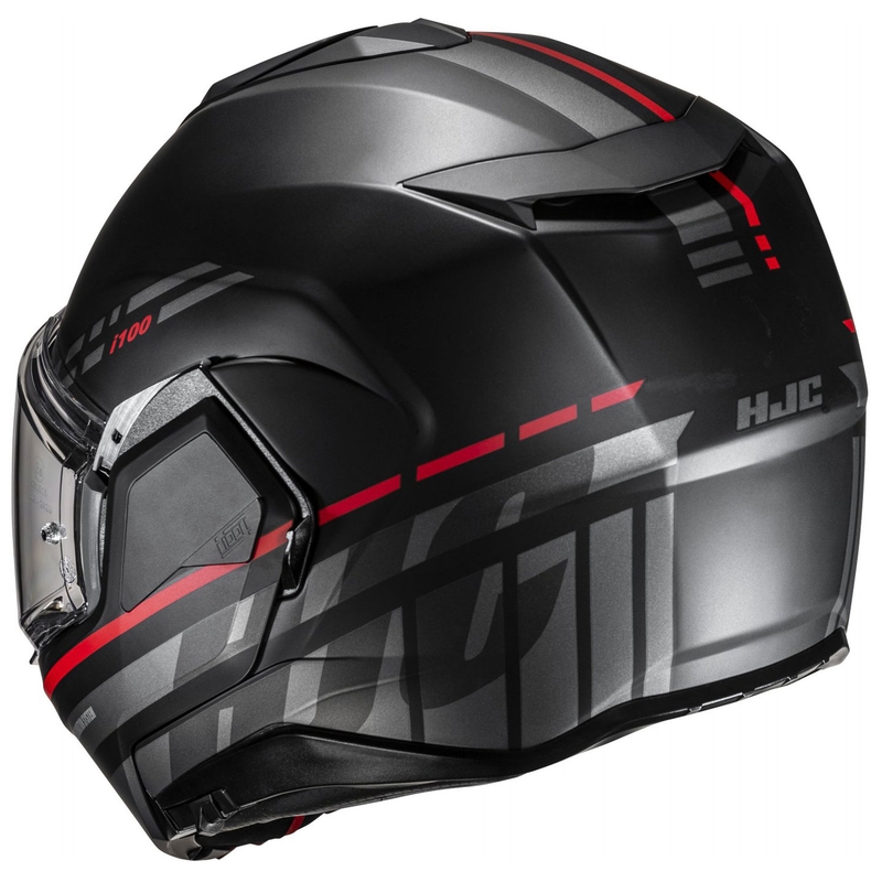 Casco moto apribile HJC i100 Sysma MC1SF grigio-nero
