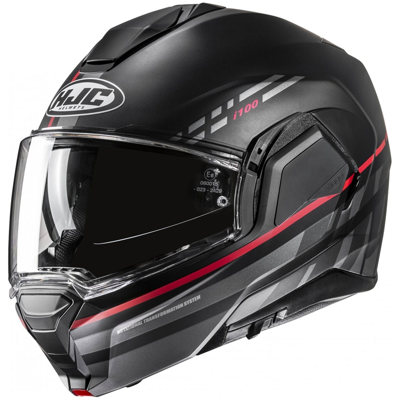 Casco moto apribile HJC i100 Sysma MC1SF grigio-nero