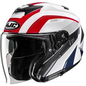 Casco moto aperto HJC i31 Reno MC21 bianco-rosso-blu