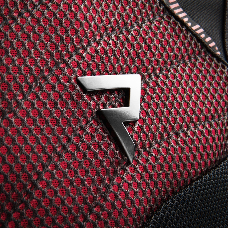 Giacca moto da donna Rebelhorn Jax nero-rosso