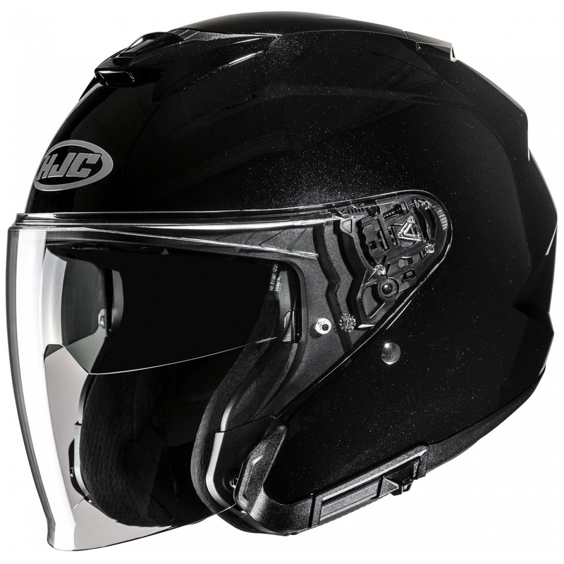 Casco moto aperto HJC i31 Solid nero metallizzato