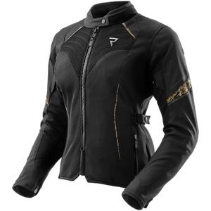 Giacca moto da donna Rebelhorn Jax nera e oro