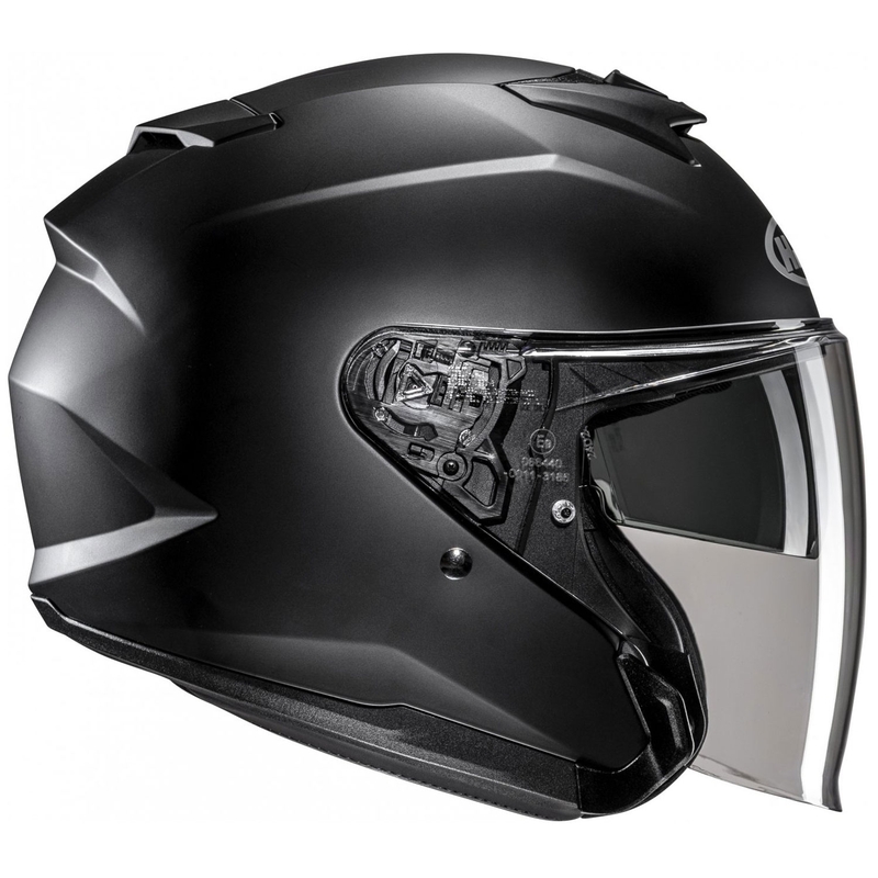Casco moto aperto HJC i31 Solid semi piatto nero