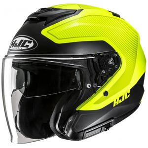 Casco moto aperto HJC i31 Tevis MC3HSF giallo fluo-nero