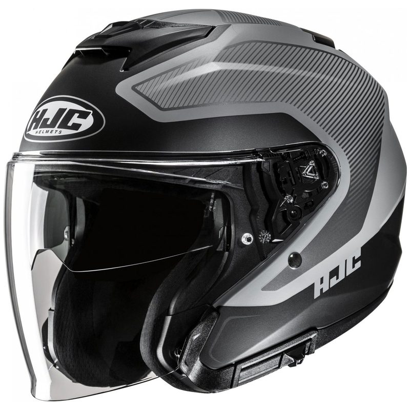 Casco moto aperto HJC i31 Tevis MC5SF grigio-nero
