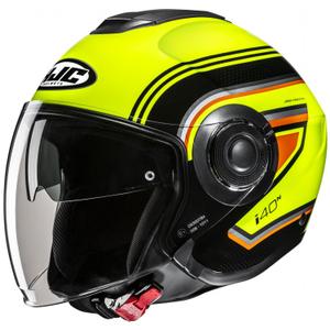 Casco moto aperto HJC i40N Linia MC3H giallo fluo-nero