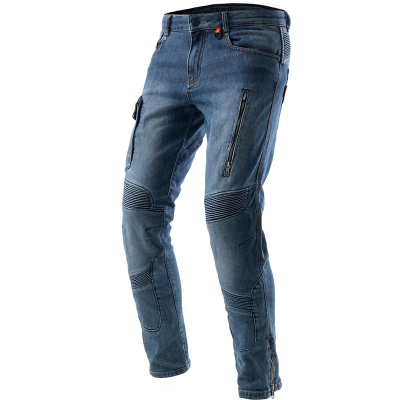 Jeans moto Rebelhorn Vandal Mono blu lavato
