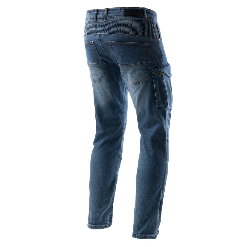 Jeans moto Rebelhorn Vandal Mono blu lavato