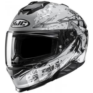 Casco moto integrale HJC i71 Taurus MC10SF grigio-nero