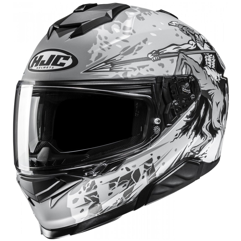 Casco moto integrale HJC i71 Taurus MC10SF grigio-nero