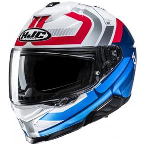 Casco Moto Integrale HJC i71 Viz MC21 Bianco-Blu-Rosso