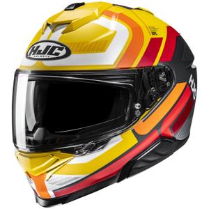 Casco Moto Integrale HJC i71 Viz MC3SF Giallo-Rosso-Nero