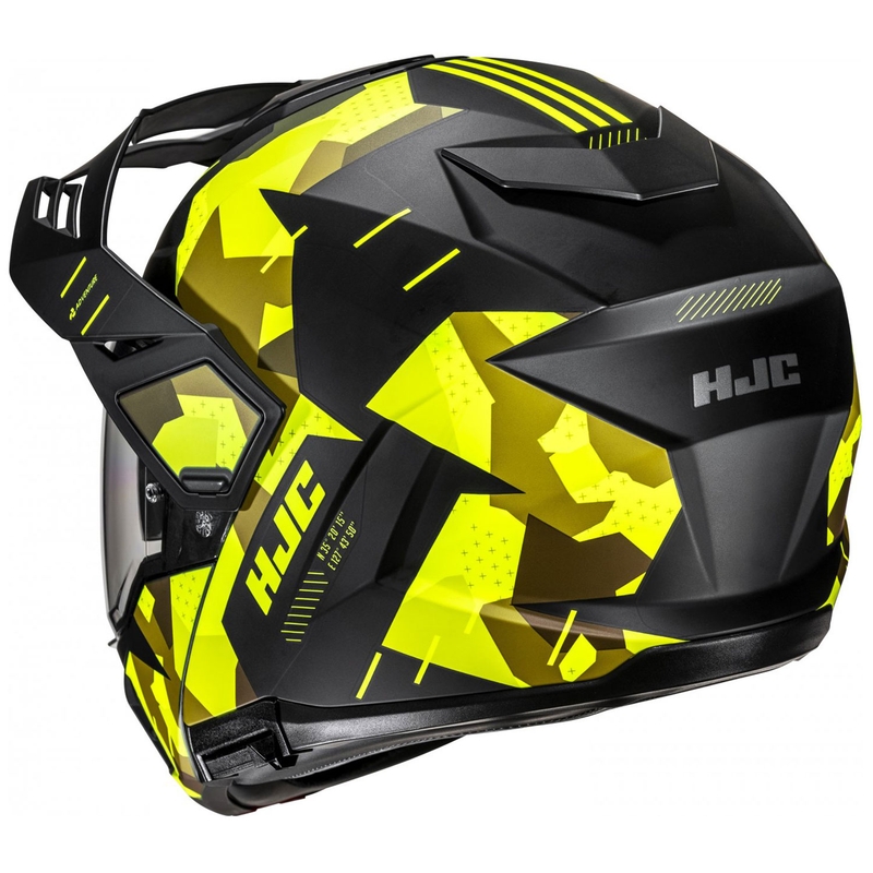 Casco moto modulare HJC i80 Roki MC3HSF giallo fluo-nero
