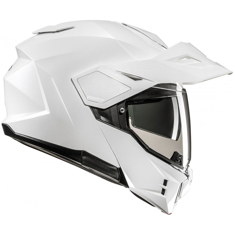 Casco da moto flip-up HJC i80 Solid bianco perla