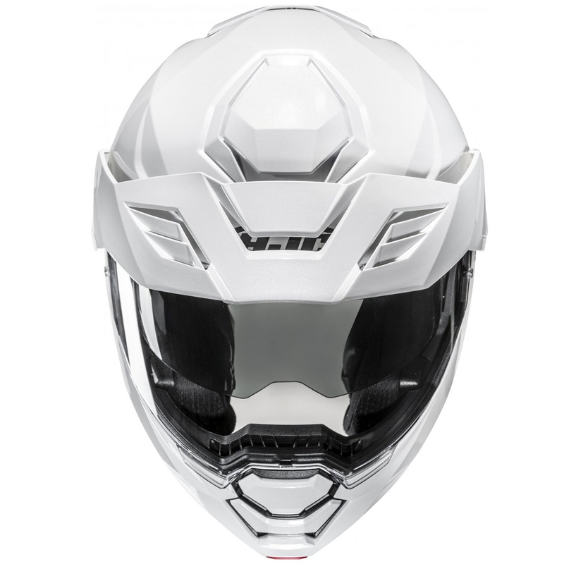 Casco da moto flip-up HJC i80 Solid bianco perla