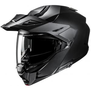 Casco moto apribile HJC i80 Solid Semi Flat nero