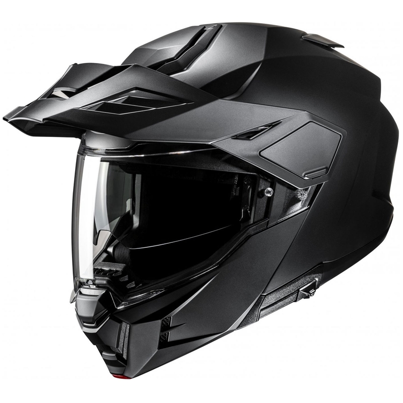 Casco da moto flip-up HJC i80 Solid Semi Flat nero