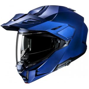 Casco moto apribile HJC i80 Solid Semi Flat blu metallizzato