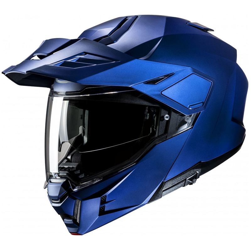 Casco da moto flip-up HJC i80 Solid Semi Flat blu metallizzato