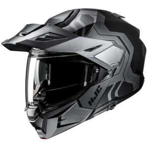 Casco moto apribile HJC i80 Velly MC5SF nero-grigio
