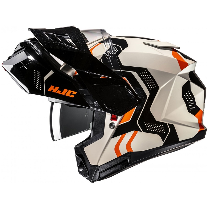 Casco da moto HJC i80 Velly MC7 apribile beige-nero