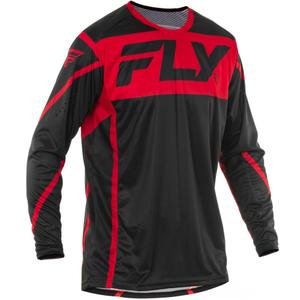 Maglia motocross FLY Racing Lite nero-rosso