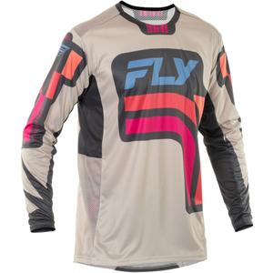 Maglia motocross FLY Racing Lite Vice grigio-rosa