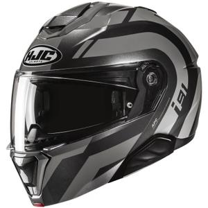 Casco moto apribile HJC i91 Arven MC5 grigio-nero